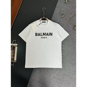 Balmain round neck casual short sleeve